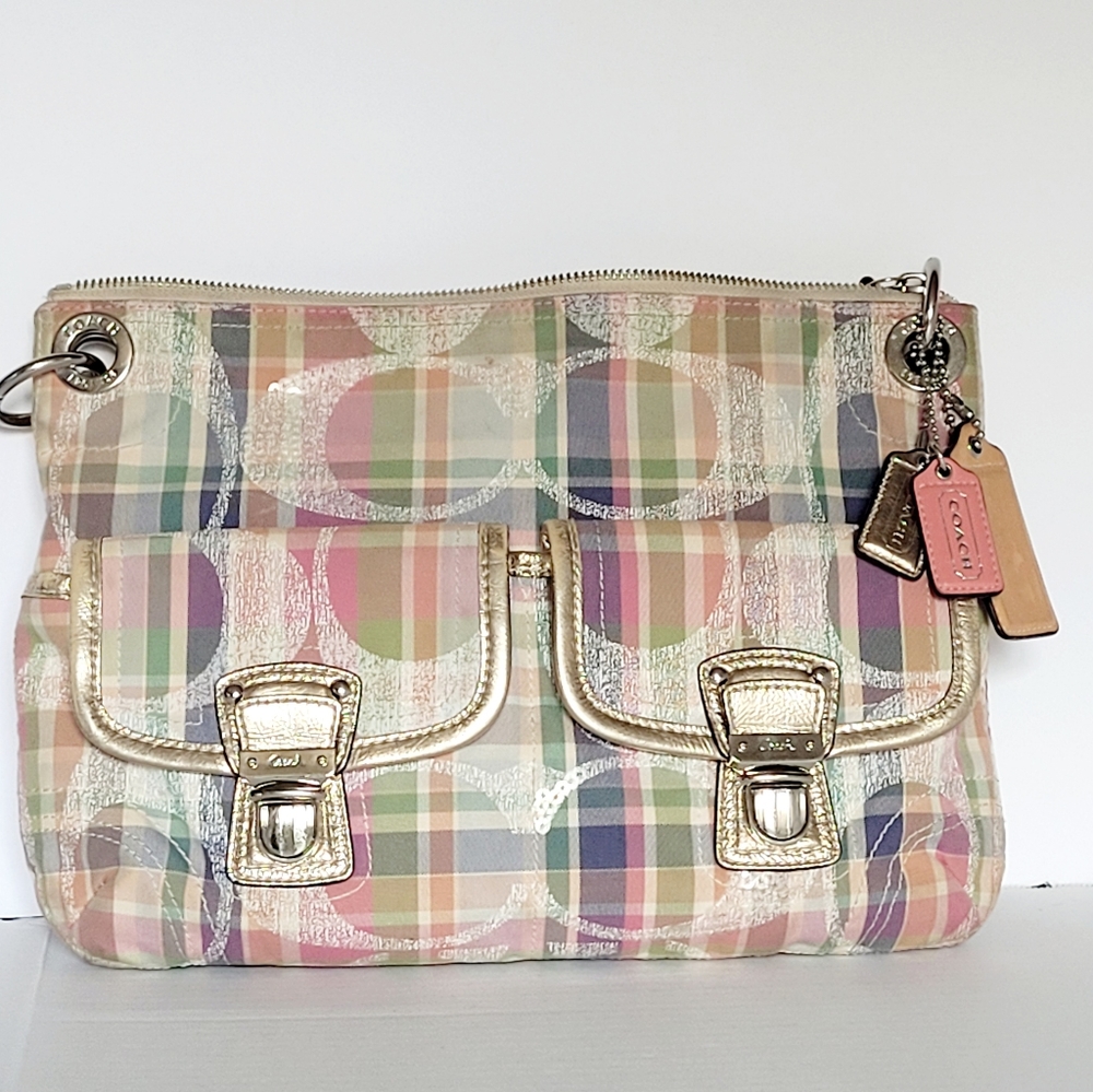 Coach Daisy Plaid Hand bag